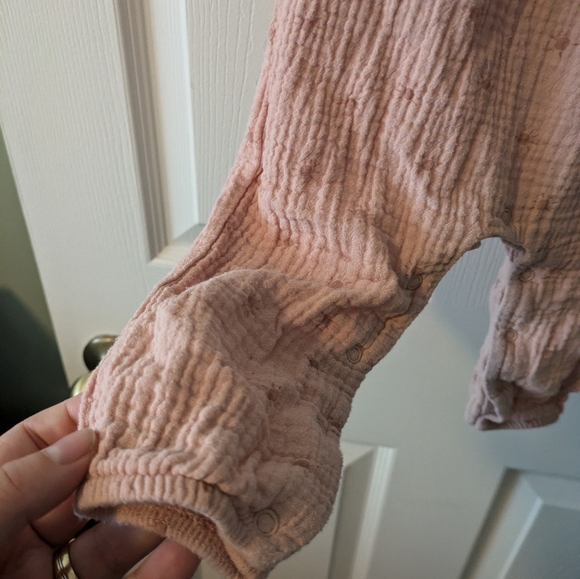 Emily & Oliver Dusty Pink 12M Overalls - Picture 5 of 8
